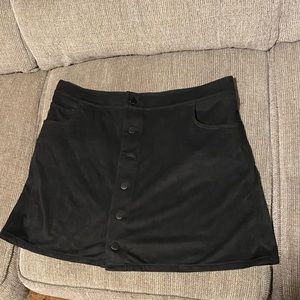 EXPRESS black button up mini skirt